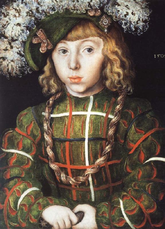 CRANACH, Lucas the Elder Portrait of Johann Friedrich the Magnanimous at the Age of Six